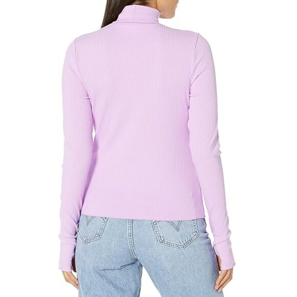 NWT Show Me Your Mumu Ribbed Turtleneck Sweater - Lilac/Lavender - Women Sz XS - Picture 2 of 11